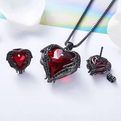 طقم مجوهرات اجنحة  قلب الملاك